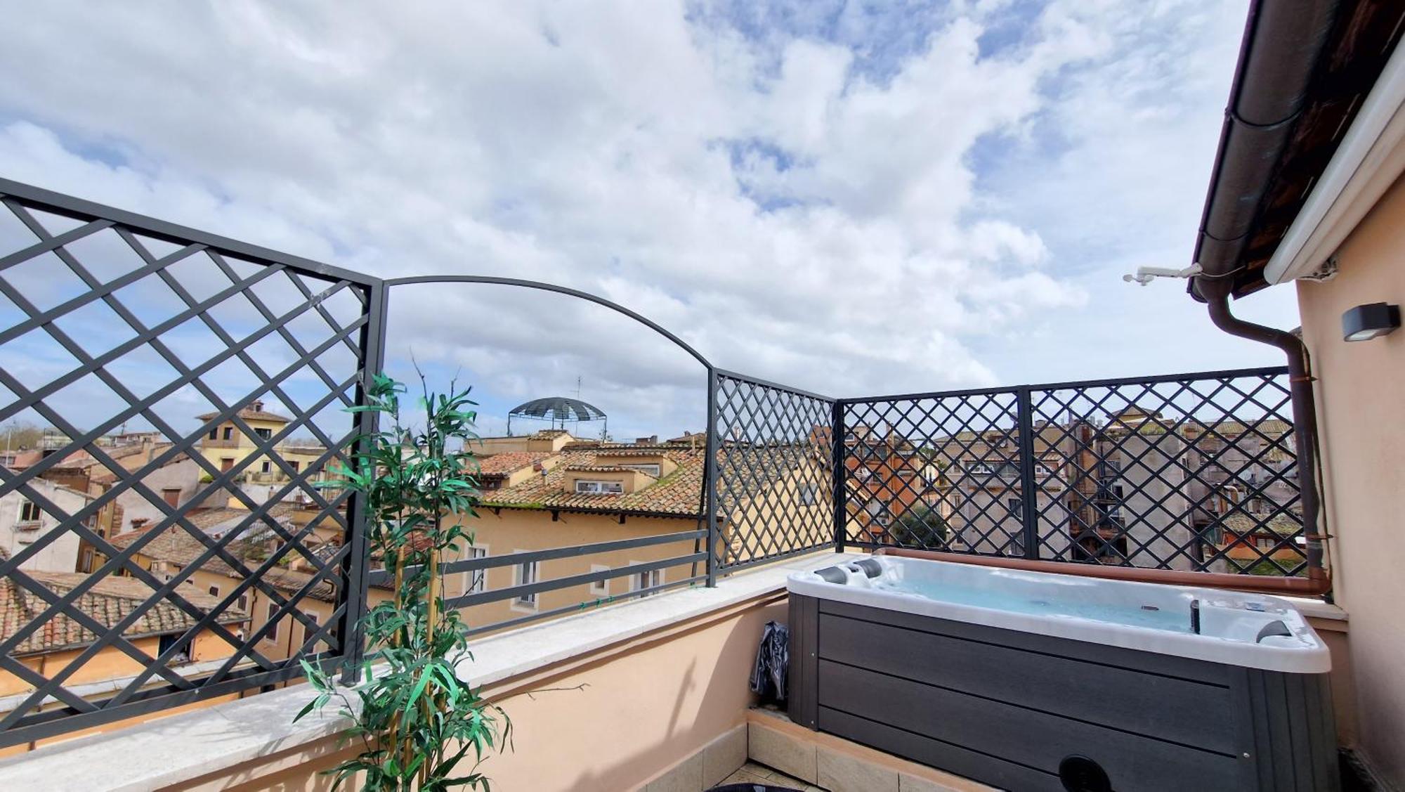 Luxury Top Floor In Trastevere Rom Exterior foto